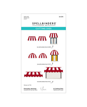 Spellbinders Everyday City Holiday Etched Dies Everyday Awnings by Yana Smakula (S3-579)