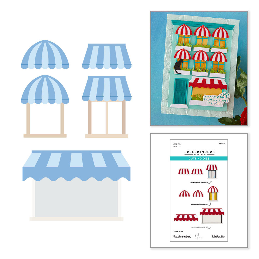 Spellbinders Everyday City Holiday Etched Dies Everyday Awnings by Yana Smakula (S3-579) Spellbinders Everyday City Holiday Etched Dies Everyday Awnings by Yana Smakula (S3-579)