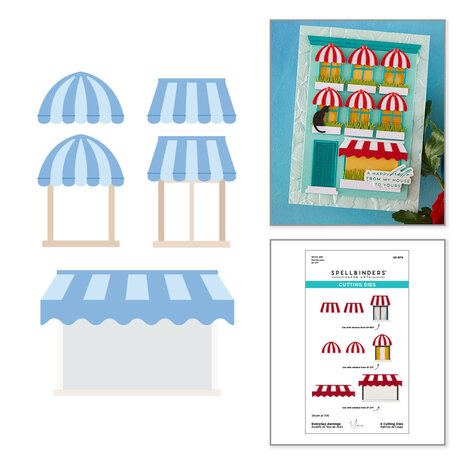 Spellbinders Everyday City Holiday Etched Dies Everyday Awnings by Yana Smakula (S3-579) Spellbinders Everyday City Holiday Etched Dies Everyday Awnings by Yana Smakula (S3-579)