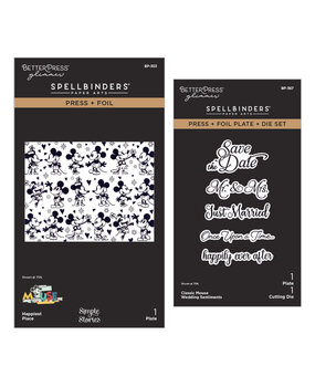 Spellbinders Classic Mouse Wedding BetterPress Bundle by Simple Stories (BD-1088) Spellbinders Classic Mouse Wedding BetterPress Bundle by Simple Stories (BD-1088)