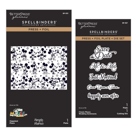Spellbinders Classic Mouse Wedding BetterPress Bundle by Simple Stories (BD-1088) Spellbinders Classic Mouse Wedding BetterPress Bundle by Simple Stories (BD-1088)