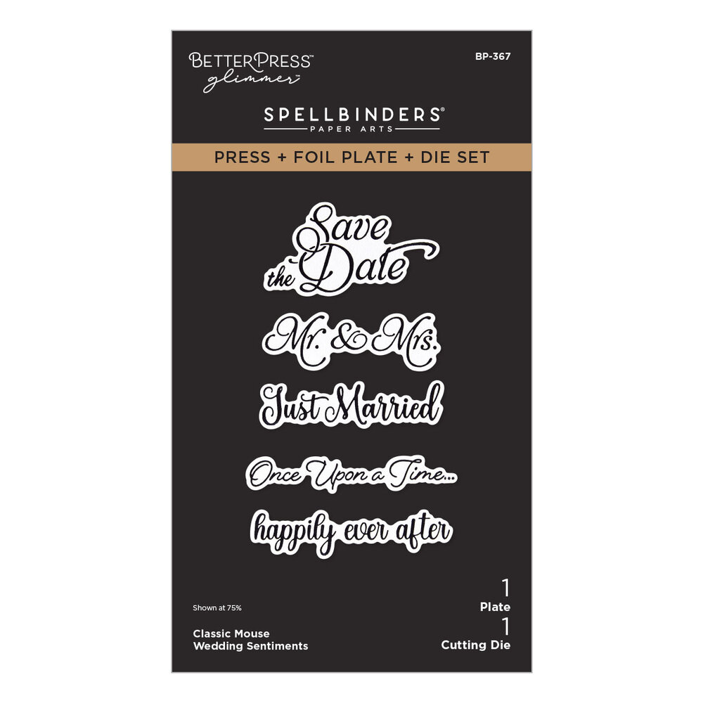 Spellbinders Classic Mouse Wedding BetterPress Bundle by Simple Stories (BD-1088) Spellbinders Classic Mouse Wedding BetterPress Bundle by Simple Stories (BD-1088)