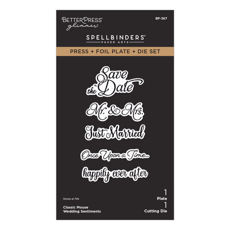 Spellbinders Classic Mouse Wedding BetterPress Bundle by Simple Stories (BD-1088) Spellbinders Classic Mouse Wedding BetterPress Bundle by Simple Stories (BD-1088)