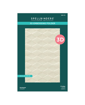 Spellbinders Checkmate 3D Embossing Folder Harlequin by Spellbinders (E3D-175)