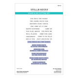 Spellbinders Checkmate Clear Stamp & Die Set Well Played Sentiments by Spellbinders (SDS-227)