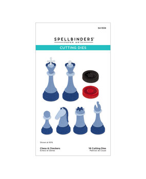 Spellbinders Checkmate Etched Dies Chess & Checkers by Spellbinders (S4-1534)