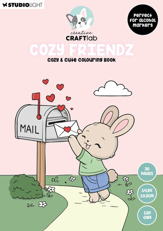 Creative Craftlab Friendz Cozy & Cute Coloring Book Cozy Friendz (CCL-FR-CB11)