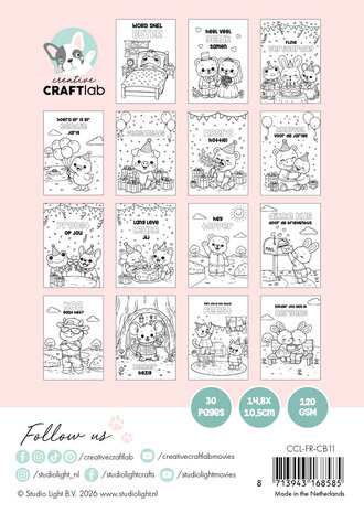 Creative Craftlab Friendz Cozy & Cute Coloring Book Cozy Friendz (CCL-FR-CB11)