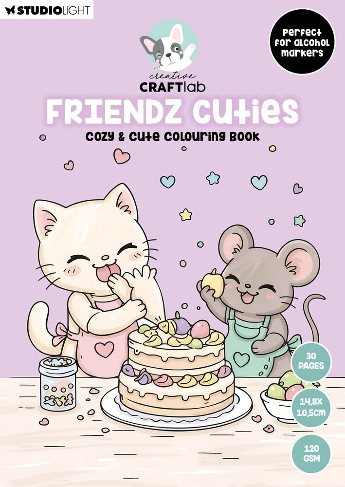 Creative Craftlab Friendz Cozy & Cute Coloring Book Friendz Cuties (CCL-FR-CB10)