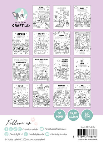 Creative Craftlab Friendz Cozy & Cute Coloring Book Friendz Cuties (CCL-FR-CB10)