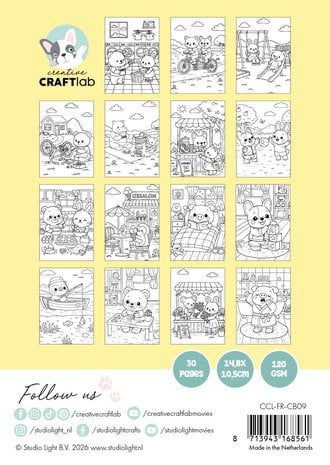 Creative Craftlab Friendz Cozy & Cute Coloring Book Friendz Spring (CCL-FR-CB09)