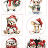 Marianne Design Decoupage Sheet A4 Christmas Animals (VK9649)