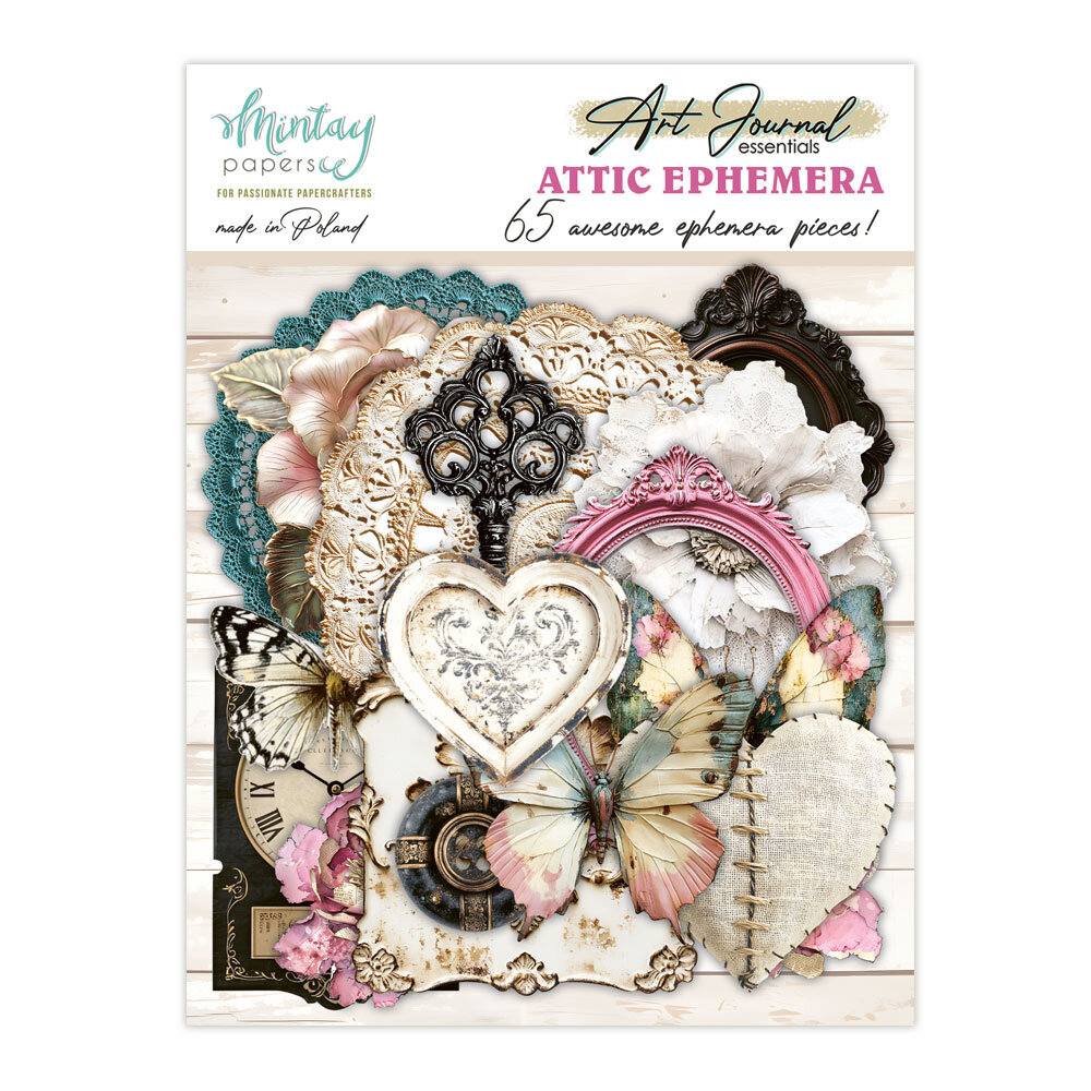Mintay Art Journal Ephemera Pack Attic (65pcs) (MT-ART-C06) Mintay Art Journal Ephemera Pack Attic (65pcs) (MT-ART-C06)