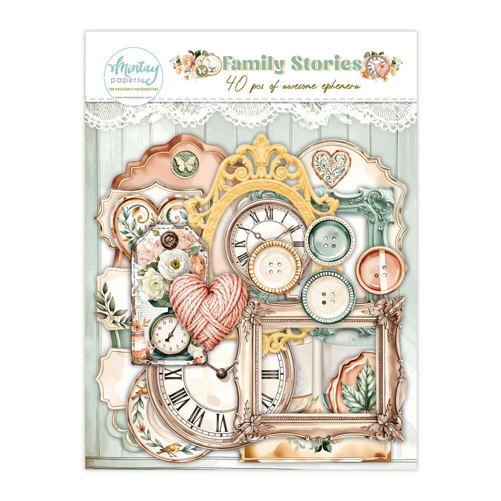Mintay Family Stories Paper Ephemera (40pcs) (MT-FAM-LSCE)