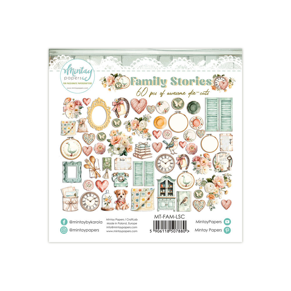 Mintay Family Stories Paper Die-Cuts (60pcs) (MT-FAM-LSC)