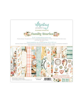 Mintay Family Stories 8x8 Inch Scrapbooking Paper Set (MT-FAM-08)