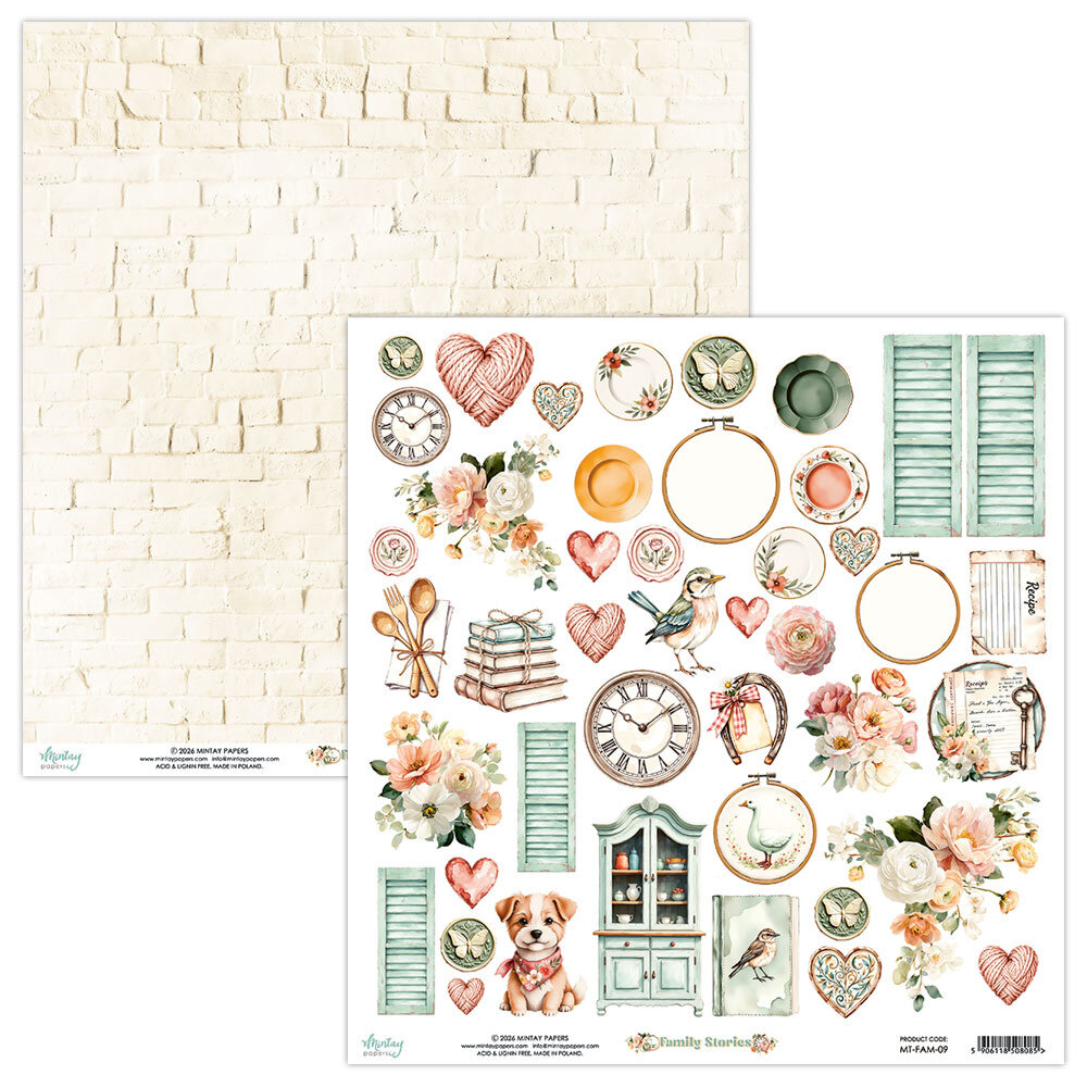 Mintay Family Stories 12x12 Inch Paper Elements (MT-FAM-09)