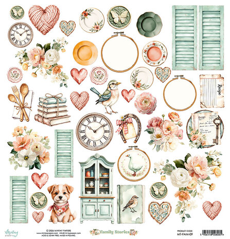 Mintay Family Stories 12x12 Inch Paper Elements (MT-FAM-09)