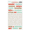 Mintay Summer Highlands 6x12 Inch Paper Stickers Words (MT-SUM-13)
