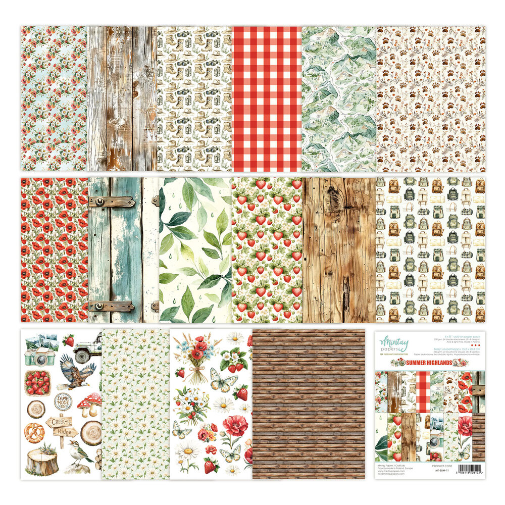 Mintay Summer Highlands 6x8 Inch Add-On Paper Pack (MT-SUM-11) Mintay Summer Highlands 6x8 Inch Add-On Paper Pack (MT-SUM-11)