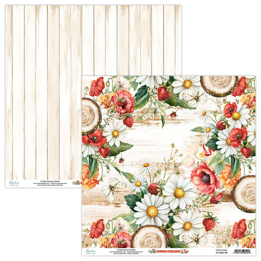 Mintay Summer Highlands 8x8 Inch Scrapbooking Paper Set (MT-SUM-08) Mintay Summer Highlands 8x8 Inch Scrapbooking Paper Set (MT-SUM-08)