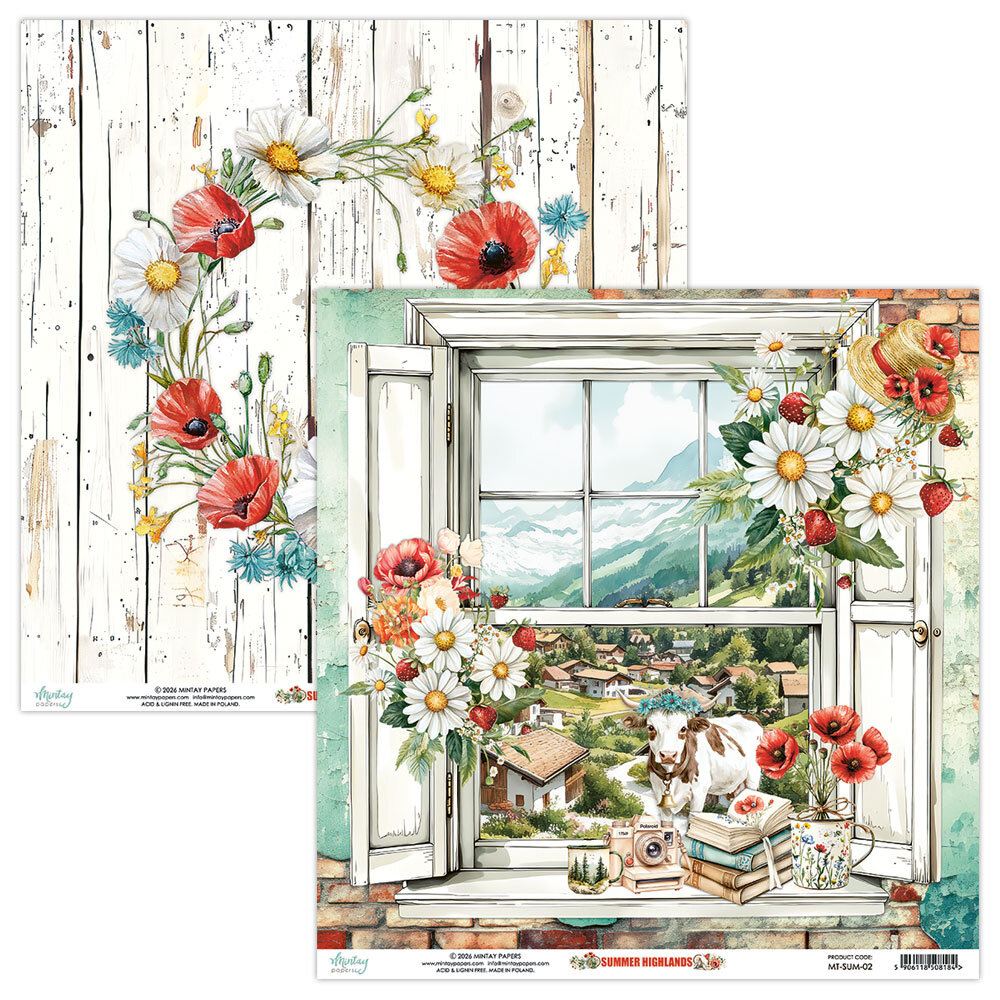 Mintay Summer Highlands 12x12 Inch Scrapbooking Paper Set (MT-SUM-07) Mintay Summer Highlands 12x12 Inch Scrapbooking Paper Set (MT-SUM-07)
