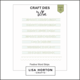 Lisa Horton Crafts Festive Words Strips Die Set (LHCCD263)