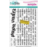 CarlijnDesign Stempels Onderteksten Voor Papa by CarlijnDesign (CDST-0179)