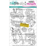 CarlijnDesign Stempels Voertuigen 2 by Gemaakt door Rowena (CDST-0176)