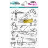 CarlijnDesign Stempels Voertuigen 1 by Gemaakt door Rowena (CDST-0175)