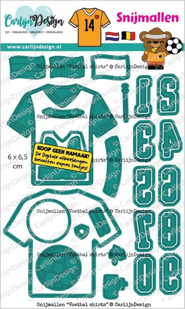 CarlijnDesign Dies Football Shirts by CarlijnDesign (CDSN-0389) CarlijnDesign Dies Football Shirts by CarlijnDesign (CDSN-0389)