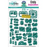 CarlijnDesign Snijmallen Robot Friends by DaisCreaPlace (CDSN-0384)