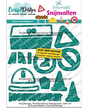 CarlijnDesign Snijmallen Construction Add-Ons by Ilona Maakt (CDSN-0380)