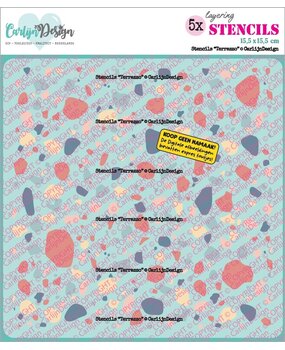 CarlijnDesign Stencils Terrazzo by CarlijnDesign (CDSC-0050)