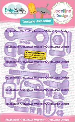 CarlijnDesign Dies Tooltally Awesome by Jocelijne Design (CDJD-0085) CarlijnDesign Dies Tooltally Awesome by Jocelijne Design (CDJD-0085)