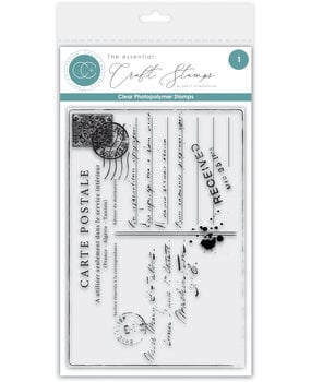Craft Consortium The Collector A6 Clear Photopolymer Stamp Set Old Postcard (CCESTMP017)