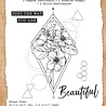 TEXT(ures) Dragonfly Dreams 4x6 Inch Clear Stamp Set Geometrics Floralby Lou Collins (TEXCS0004)
