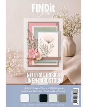 Find It Linen Cardstock A5 Neutral Basics (75pcs) (FITCBA5010)