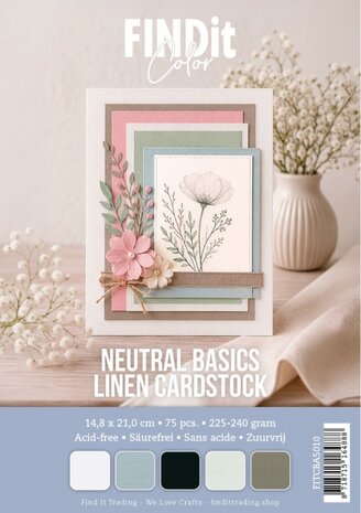 Find It Linen Cardstock A5 Neutral Basics (75pcs) (FITCBA5010) Find It Linen Cardstock A5 Neutral Basics (75pcs) (FITCBA5010)