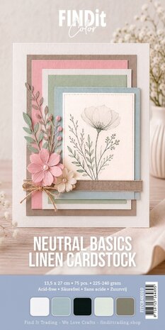 Find It Linen Cardstock 4K Neutral Basics (75pcs) (FITCB4k010) Find It Linen Cardstock 4K Neutral Basics (75pcs) (FITCB4k010)