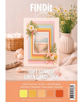 Find It Linen Cardstock A5 Soft Sunrise (75pcs) (FITCBA5009)