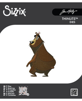 Sizzix Thinlits Mini Colorize Die Theodore (8pcs) by Tim Holtz (667215)