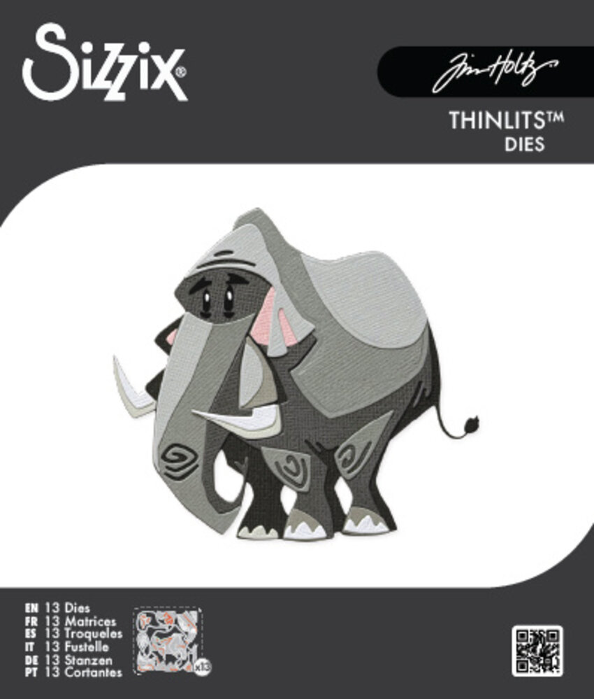 Sizzix Thinlits Mini Colorize Die Clarence (11pcs) by Tim Holtz (667216) Sizzix Thinlits Mini Colorize Die Clarence (11pcs) by Tim Holtz (667216)