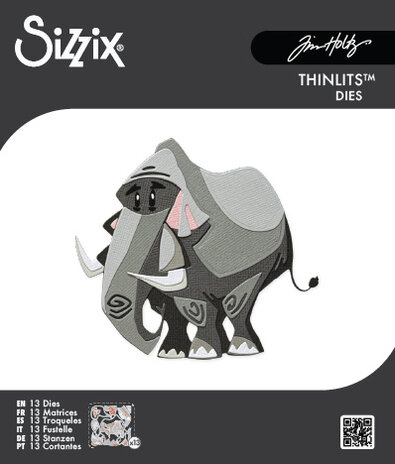 Sizzix Thinlits Mini Colorize Die Clarence (11pcs) by Tim Holtz (667216) Sizzix Thinlits Mini Colorize Die Clarence (11pcs) by Tim Holtz (667216)