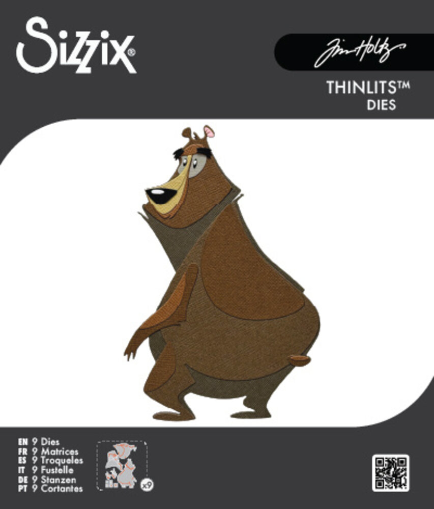 Sizzix Thinlits Colorize Die Theodore (9pcs) by Tim Holtz (664410)