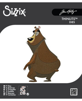 Sizzix Thinlits Colorize Die Theodore (9pcs) by Tim Holtz (664410)