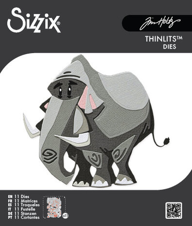 Sizzix Thinlits Colorize Die Clarence (11pcs) by Tim Holtz (664428)