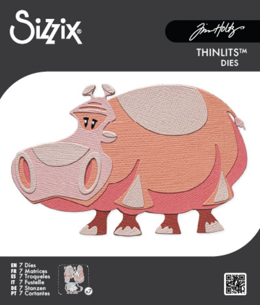 Sizzix Thinlits Colorize Die Bernice (7pcs) by Tim Holtz (665366)