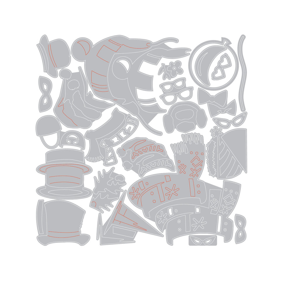 Sizzix Thinlits Small Accessories Die (24pcs) by Tim Holtz (667220) Sizzix Thinlits Small Accessories Die (24pcs) by Tim Holtz (667220)