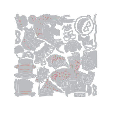 Sizzix Thinlits Small Accessories Die (24pcs) by Tim Holtz (667220) Sizzix Thinlits Small Accessories Die (24pcs) by Tim Holtz (667220)